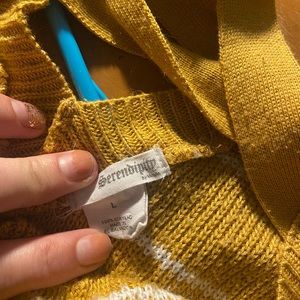 Yellow Long sleeve sweater shirt